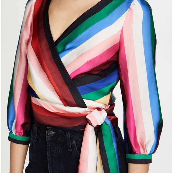 Alice + Olivia Tops - Alice and Olivia Wrap Front Top EUC!! & HTF!!! Alice + Olivia Tops - Alice and Olivia Wrap Front Top EUC!! & HTF!!!